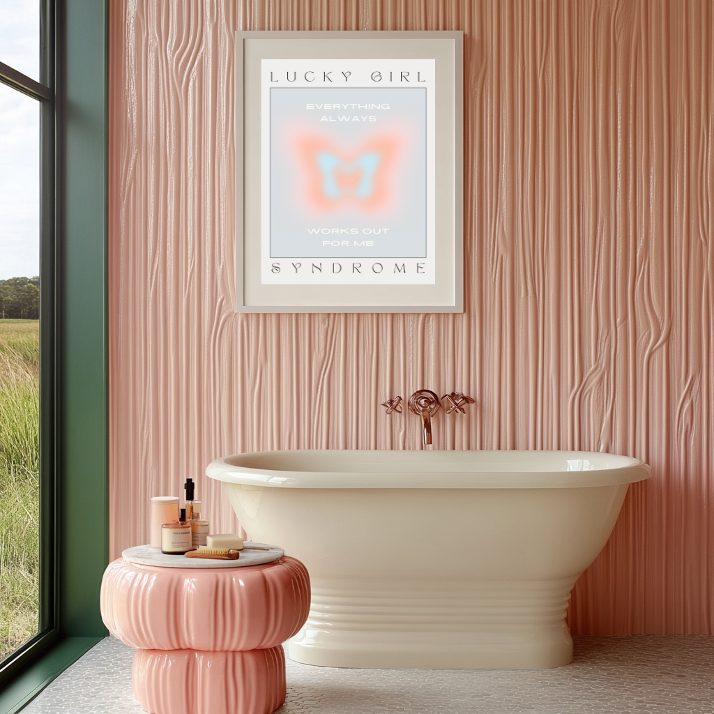 Lucky Girl Syndrome – Butterfly Manifestation Print