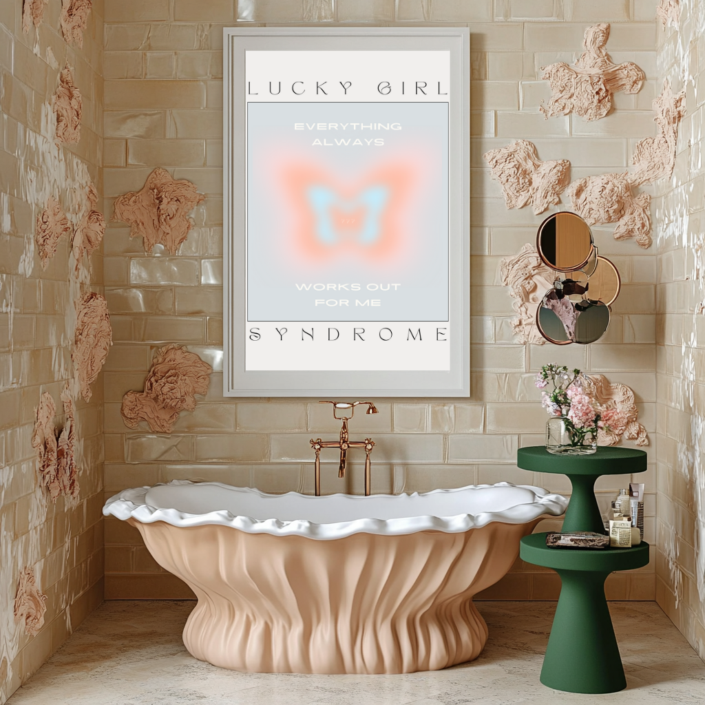 Lucky Girl Syndrome – Butterfly Manifestation Print