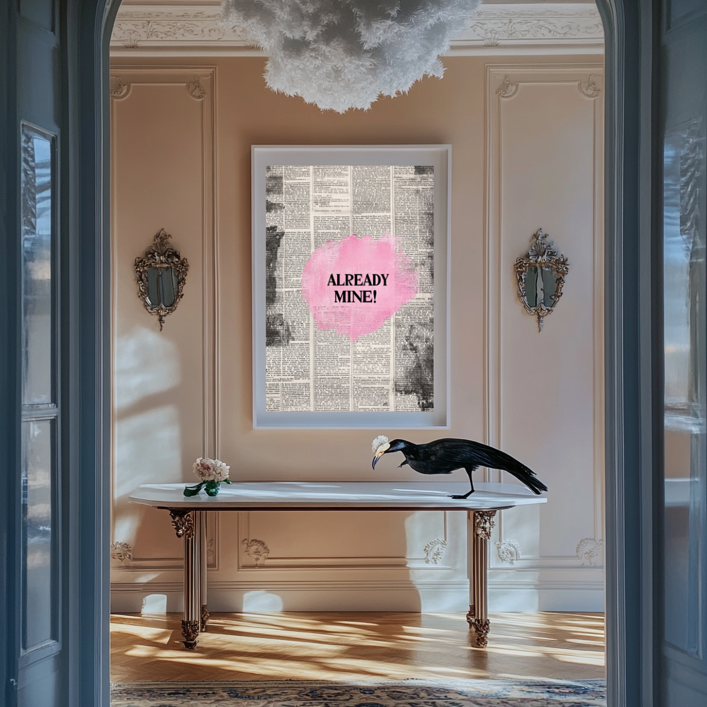 Already Mine! – Pink Affirmation Art Print