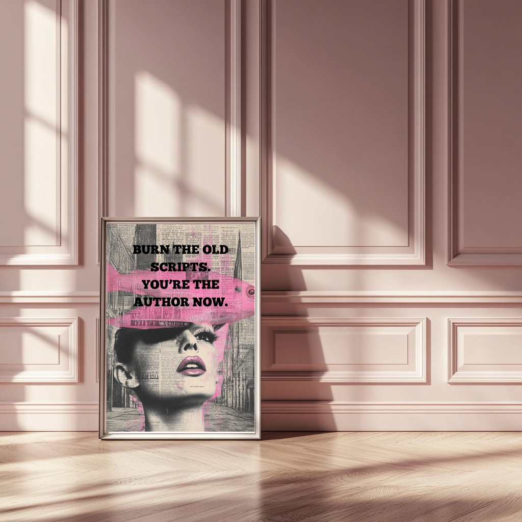 You’re the Author Now – Feminine Empowerment Poster