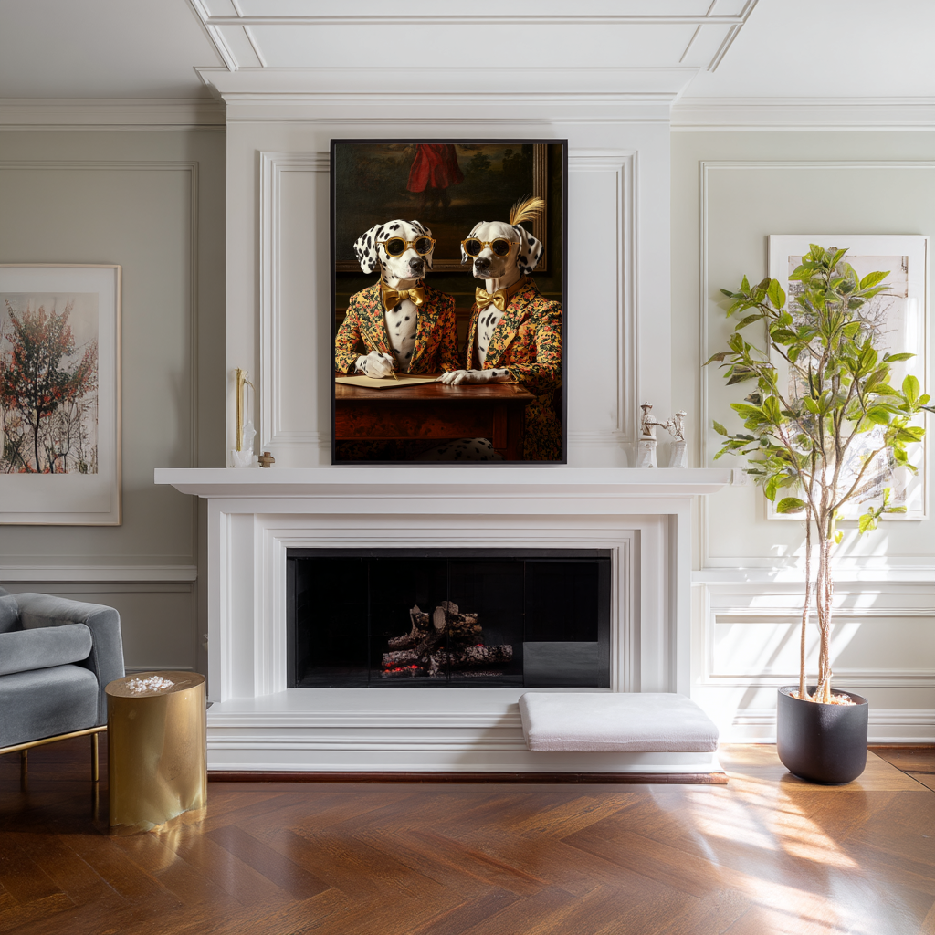 The Gentlepaws – Dapper Dalmatians Wall Art Poster