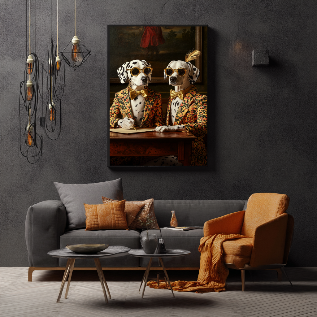 The Gentlepaws – Dapper Dalmatians Wall Art Poster