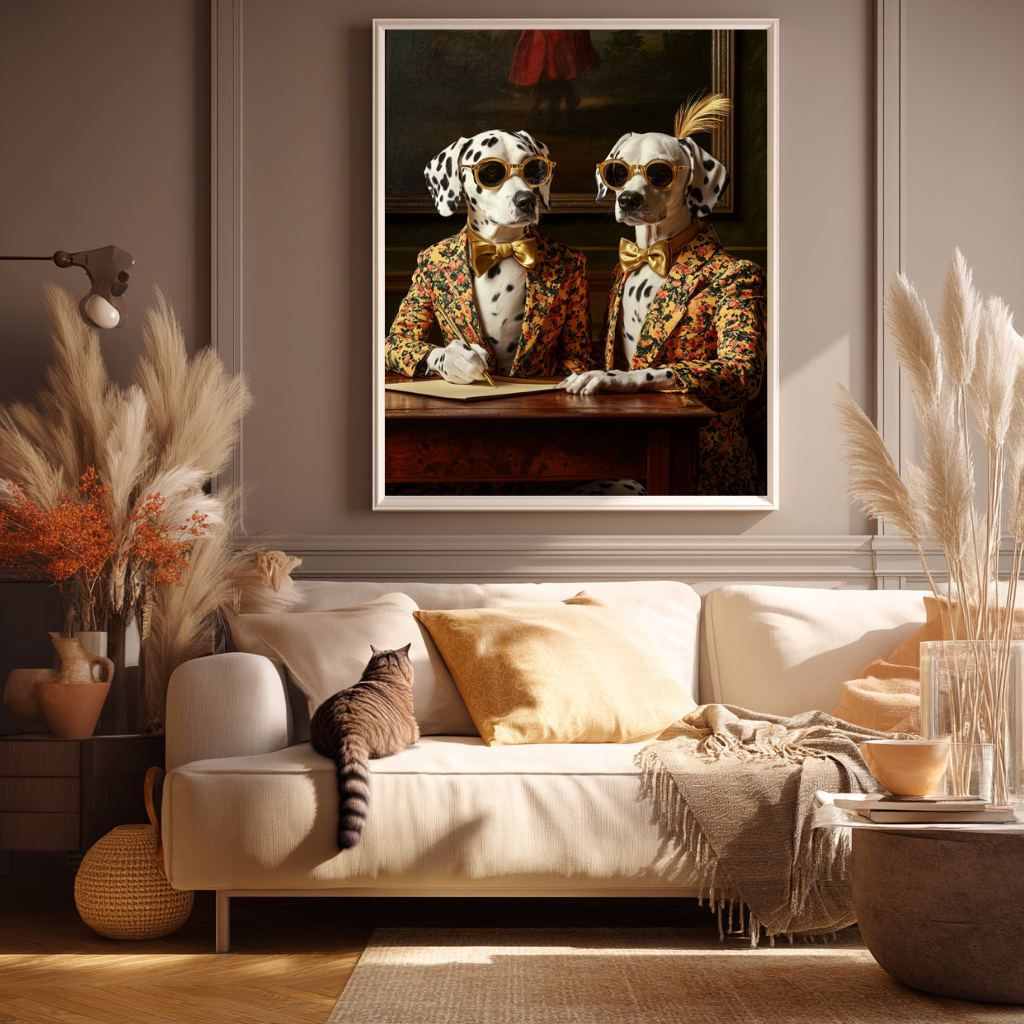 The Gentlepaws – Dapper Dalmatians Wall Art Poster