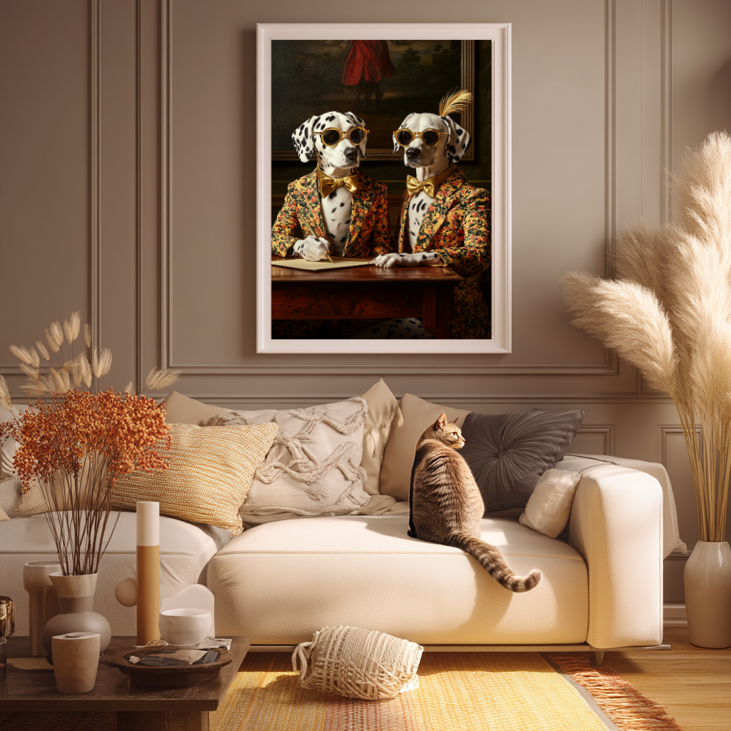 The Gentlepaws – Dapper Dalmatians Wall Art Poster