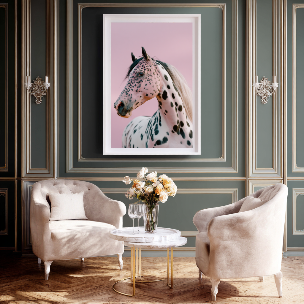 Wild Blush – Surreal Horse Wall Art Poster