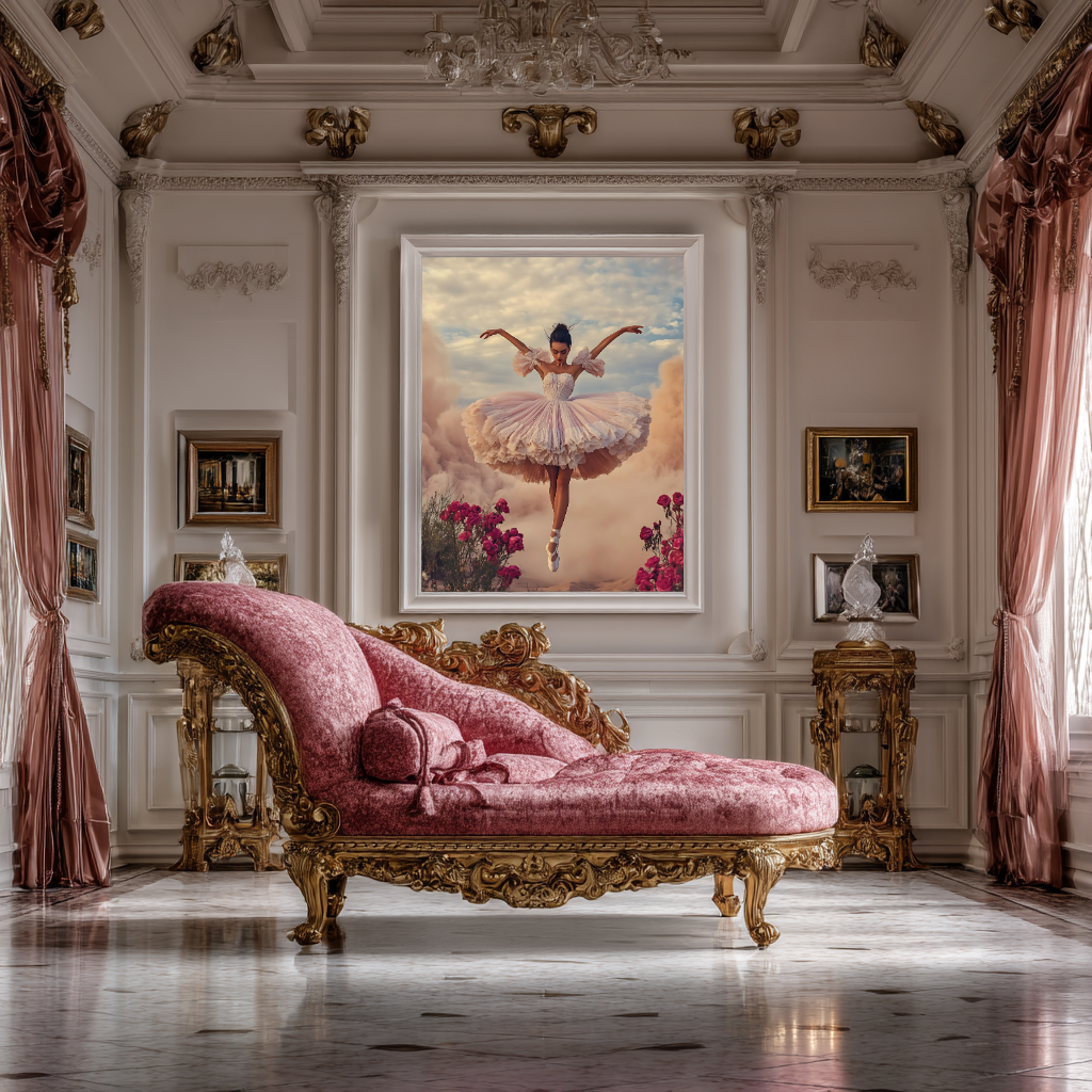 The Dust Dancer – Ballerina in Blooming Tulle Wall Art Poster