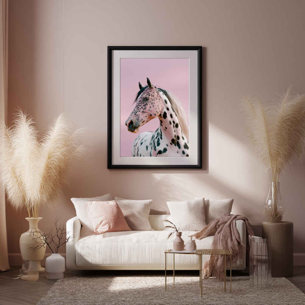 Wild Blush – Surreal Horse Wall Art Poster