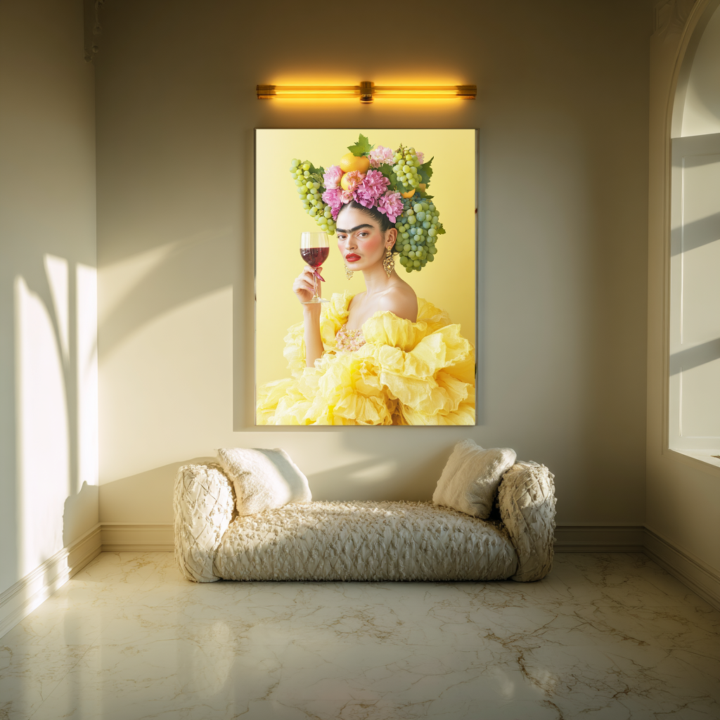 Citrus Crown – Wandbild „Königin des tropischen Weins“