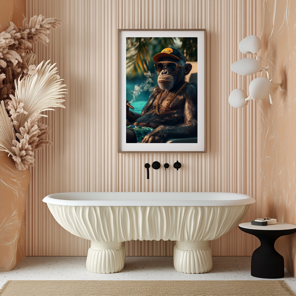 Primate Royale – Tropical Boss Wall Art Poster