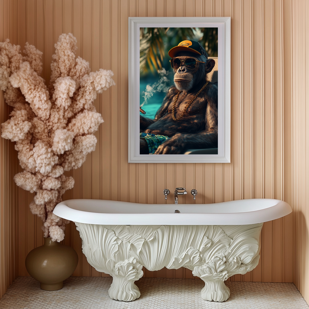 Primate Royale – Tropical Boss Wall Art Poster