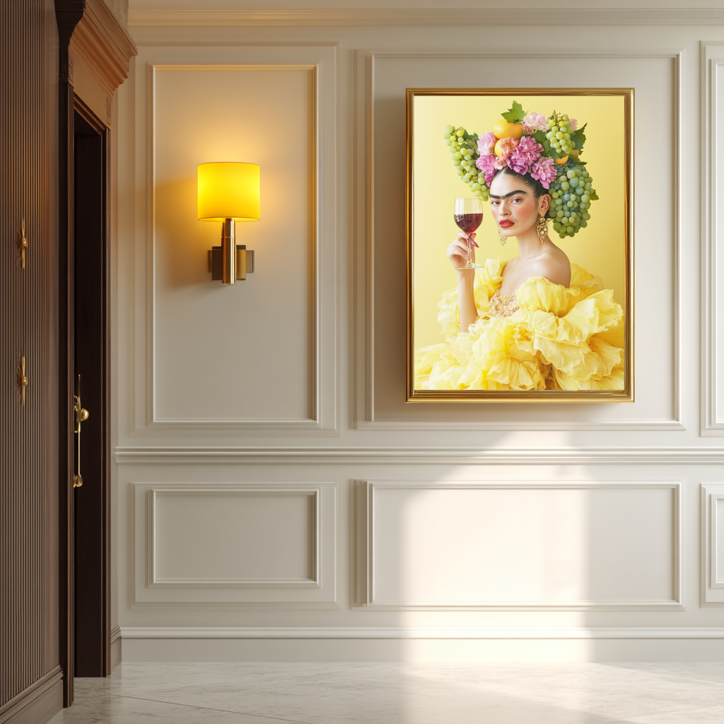 Citrus Crown – Wandbild „Königin des tropischen Weins“