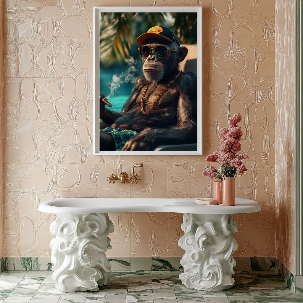 Primate Royale – Tropical Boss Wall Art Poster