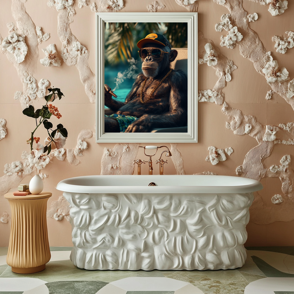 Primate Royale – Tropical Boss Wall Art Poster