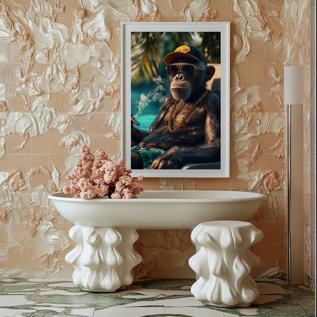 Primate Royale – Tropical Boss Wall Art Poster