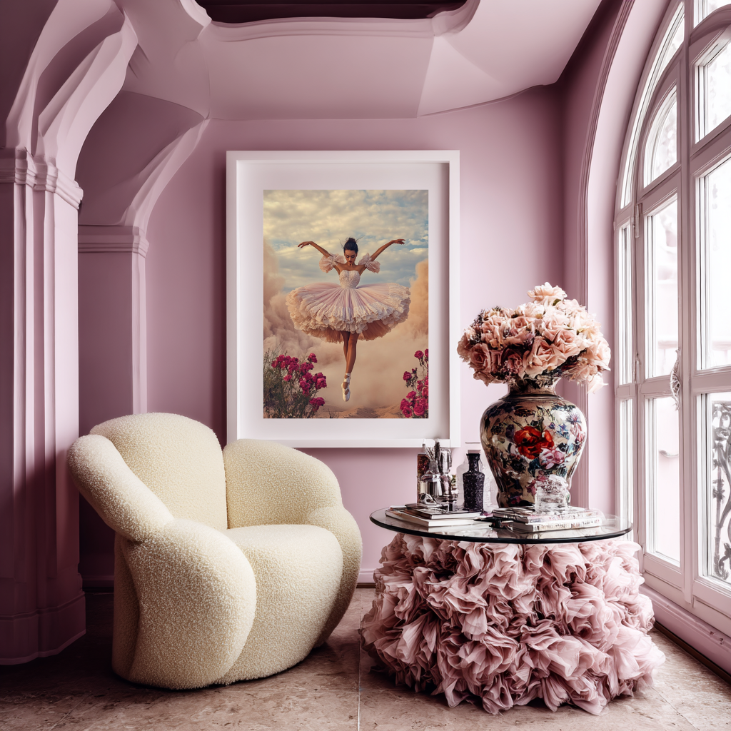 The Dust Dancer – Ballerina in Blooming Tulle Wall Art Poster