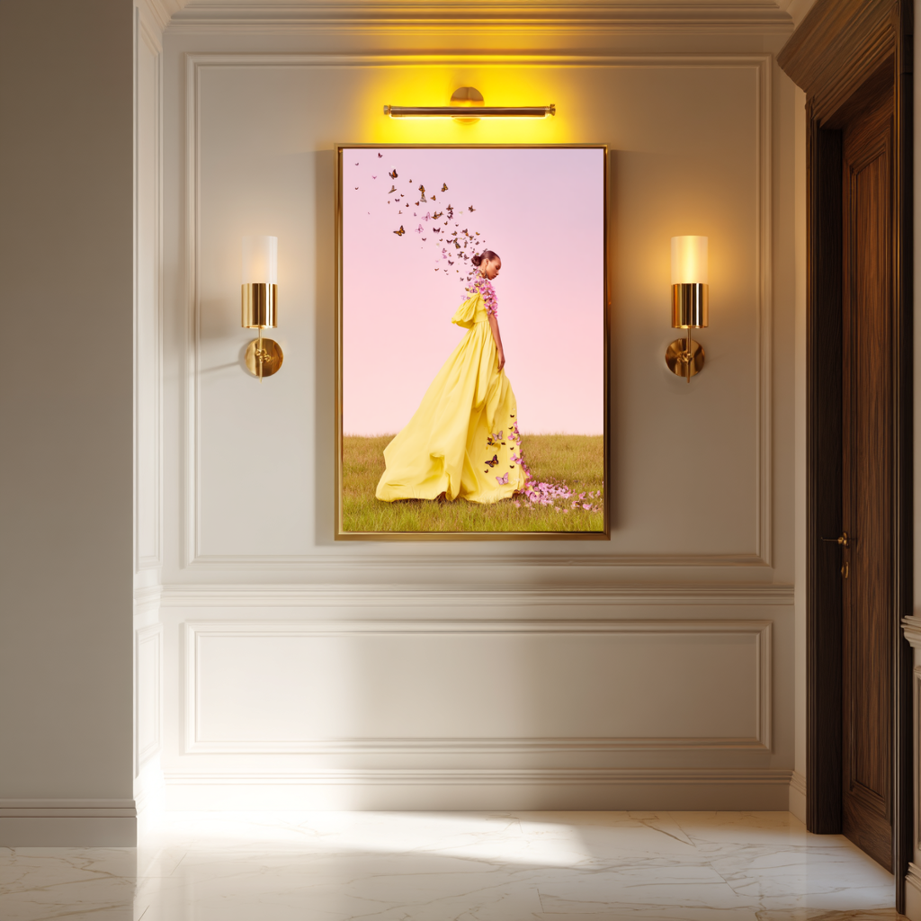 The Blooming Exit – Butterfly Dress Wall Art Poster