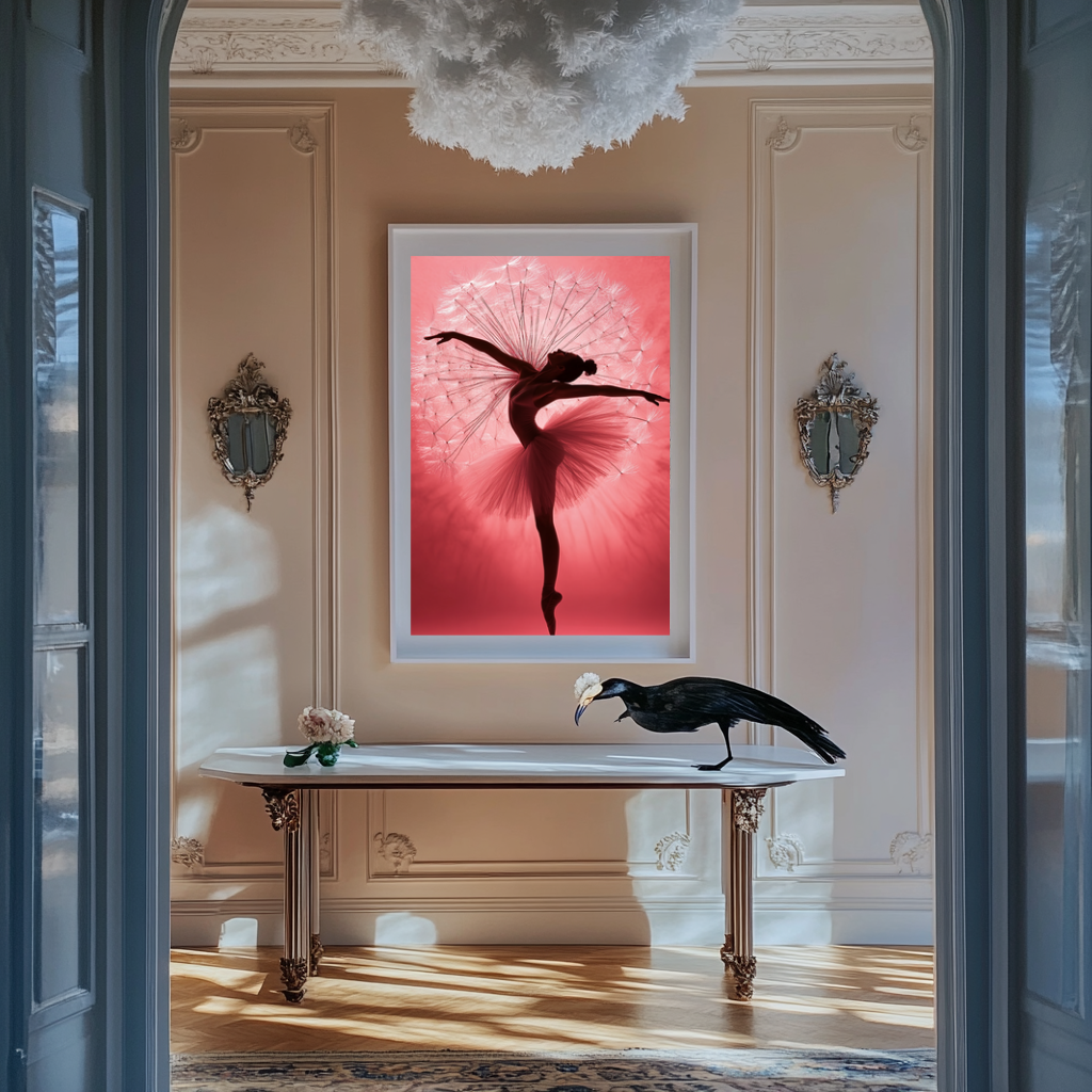 Dandelight – Ballerina Blooming in Motion Wall Art Poster