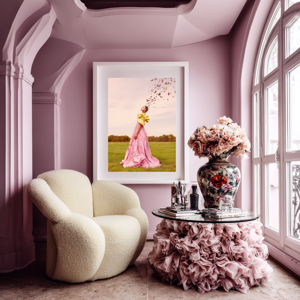 Becoming Light – Butterfly Release Wall Art Poster