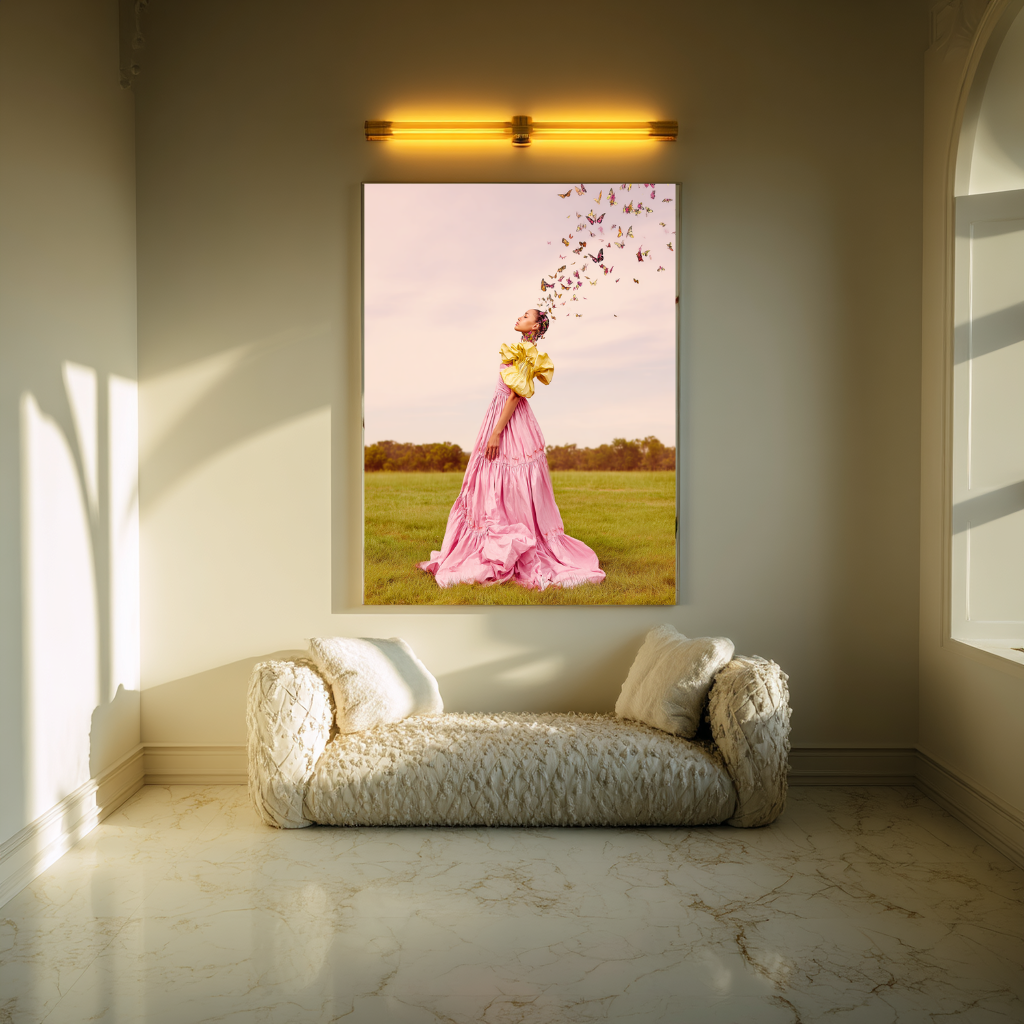 Becoming Light – Butterfly Release Wall Art Poster