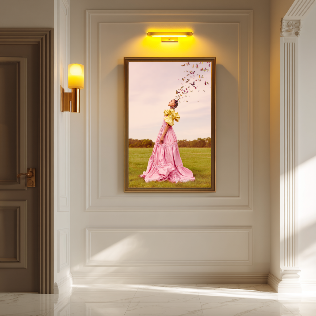 Becoming Light – Butterfly Release Wall Art Poster