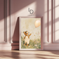 Chasing Light – Tiger Cub with Balloon Nursery Wall Art Poster