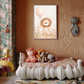 Smiling Lion – Soft Safari Balloon Nursery Wall Art Poster