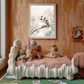 Wise Whisper – Baby Owl on Branch Wall Art Poster