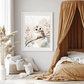 Wise Whisper – Baby Owl on Branch Wall Art Poster