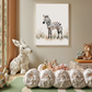 Savanna Gaze – Minimalist Zebra Nursery Wall Art Poster