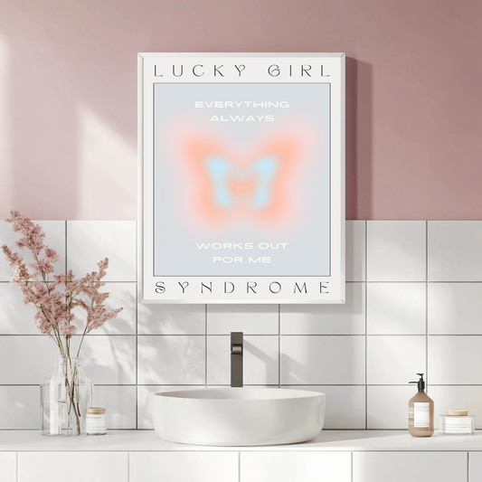 Lucky Girl Syndrome – Butterfly Manifestation Print