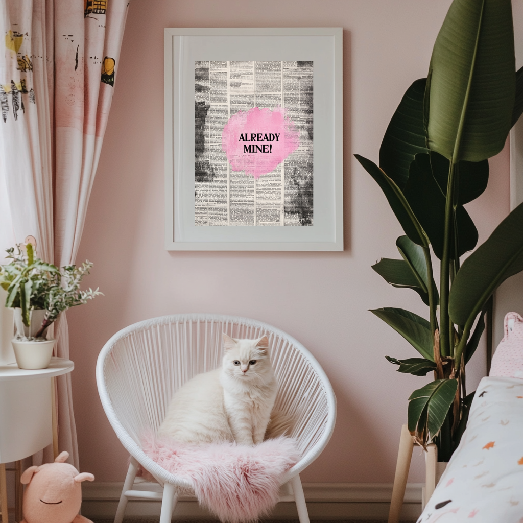 Already Mine! – Pink Affirmation Art Print