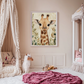 Gentle Giraffe – Realistic Baby Safari Animal Wall Art Poster