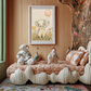 Playful Elephant – Pink Balloon Nursery Wall Art Poster