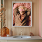 Pink Genius – Einstein in Floral Dream Wall Art Poster