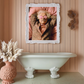 Pink Genius – Einstein in Floral Dream Wall Art Poster