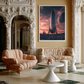 Liftoff Reflection – Astronaut & Rocket at Dusk Wall Art