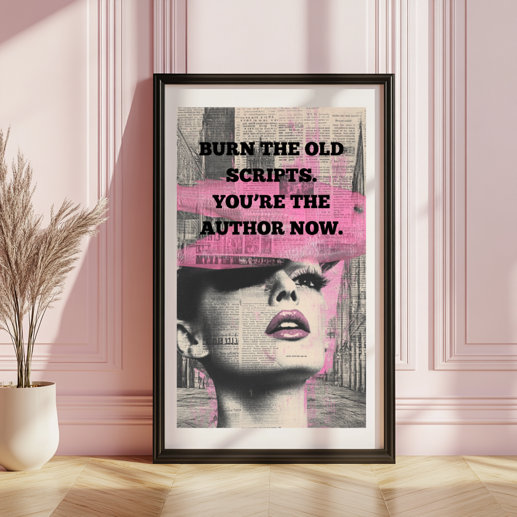 You’re the Author Now – Feminine Empowerment Poster