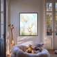 Bunny with Balloon – Whimsical Rabbit Nursery Wall Art Print