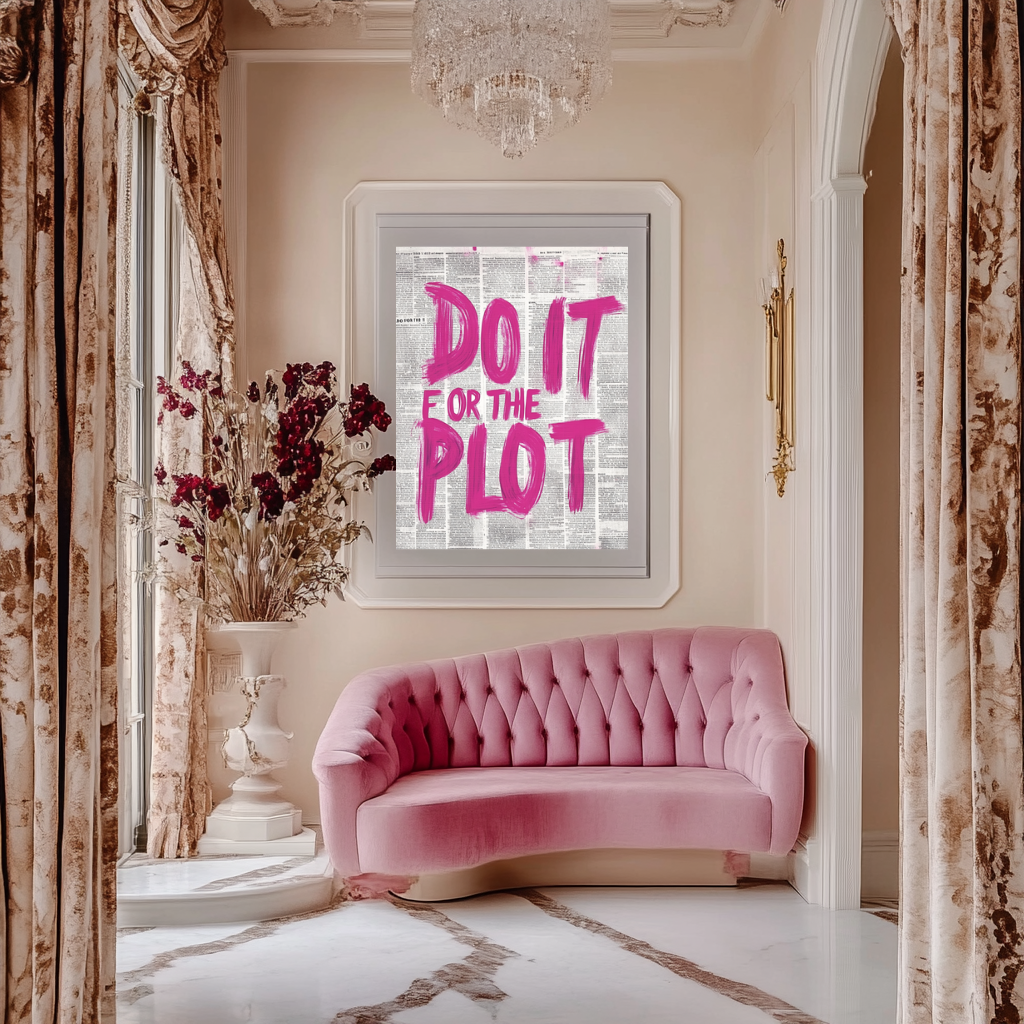 Do It For The Plot – Bold Motivational Wall Art