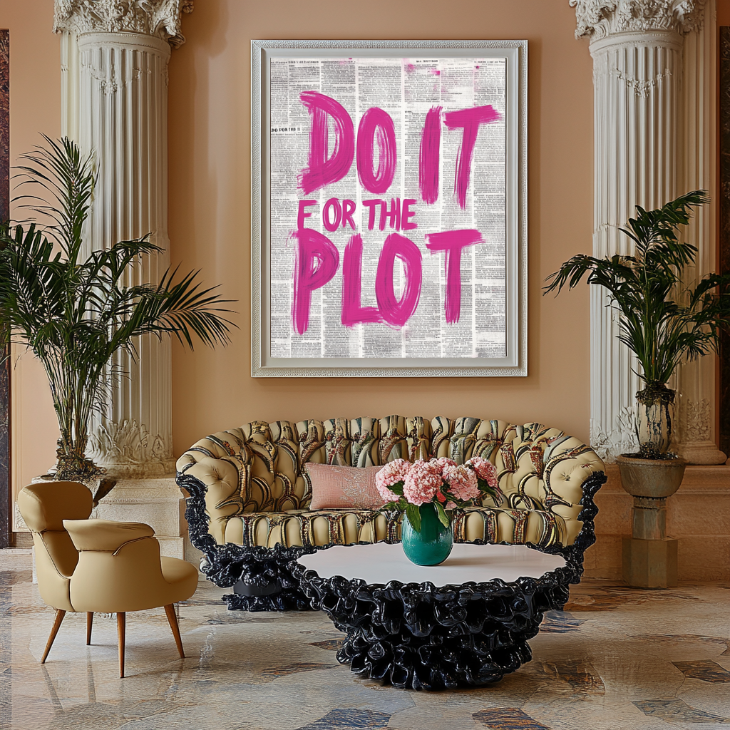 Do It For The Plot – Bold Motivational Wall Art