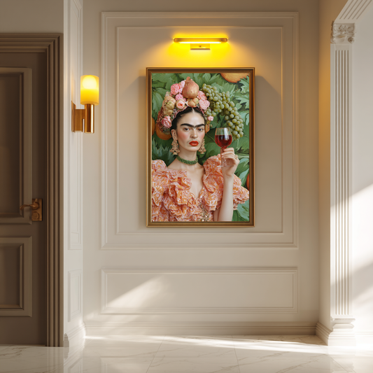 Fruit of Her Power – Opulent Wine & Crowned Woman Wall Art Poster