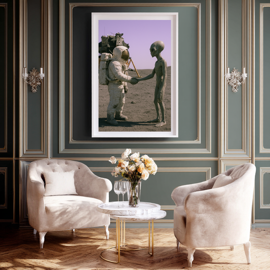 First Contact - Space Explorer Fine Art
