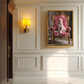 Throne Tamer – Spotted Leopard on Velvet Chair Wall Art Poster