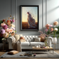 Winds of Becoming – Woman in Flight with Butterflies Wall Art Poster