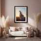 Winds of Becoming – Woman in Flight with Butterflies Wall Art Poster